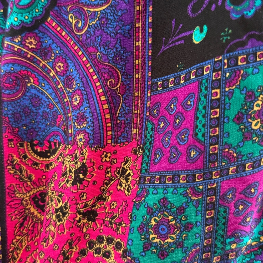 Colorful Patterned Button-Up Jacket - image 3